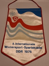 DDR NVA pennant II. International Winter Sports Spartakiade GDR 1976 Dynamo