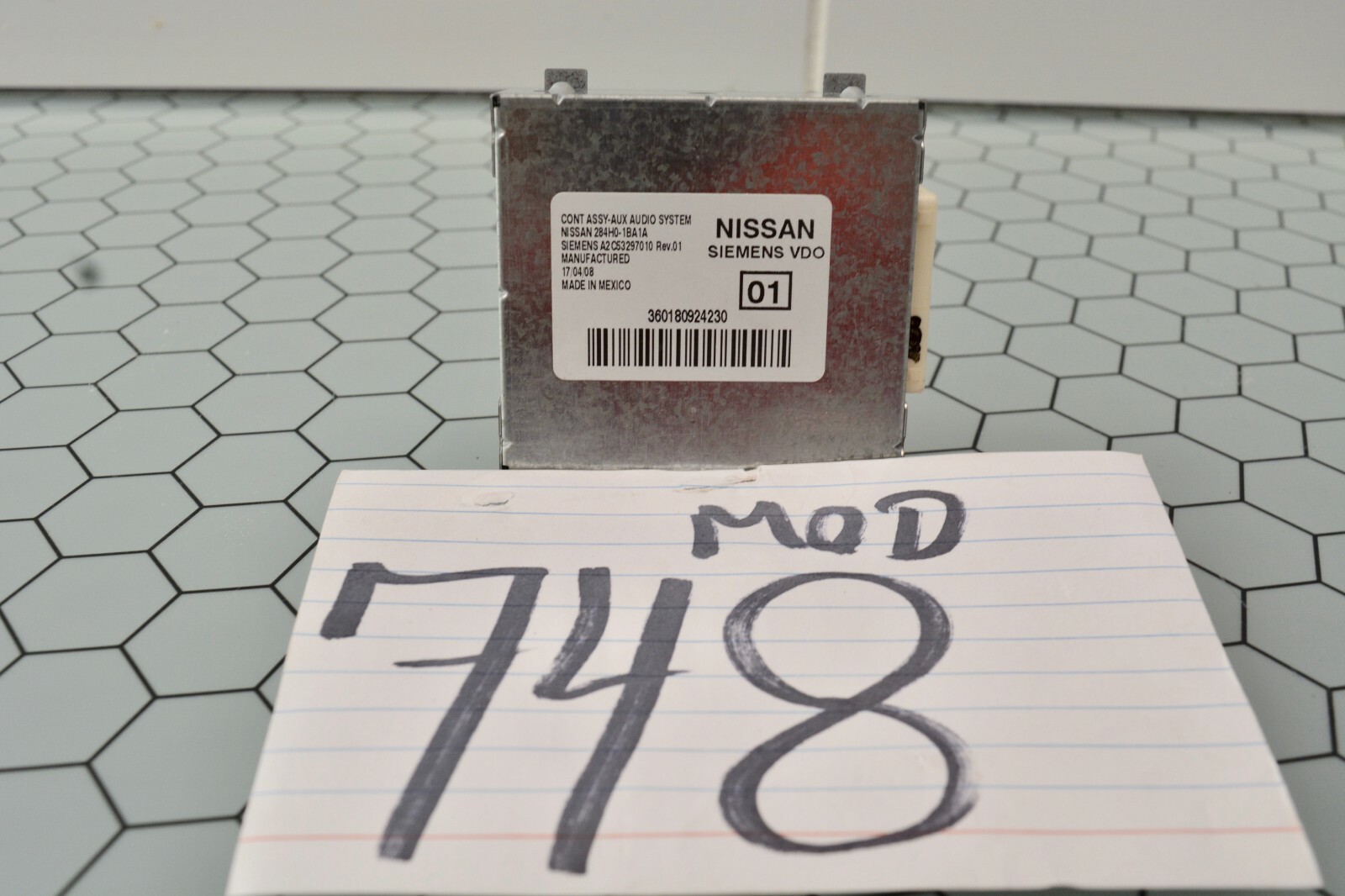 08 09 10 Infiniti EX35 Used 284H0-1BA1A Audio System Control Module #748-MOD 