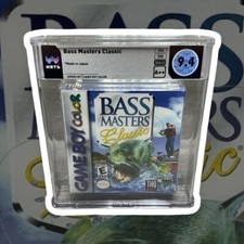 9.4 A++ Bass Master Classic Fishing GBC Nintendo Game Boy Color WATA NOT CGC VGA