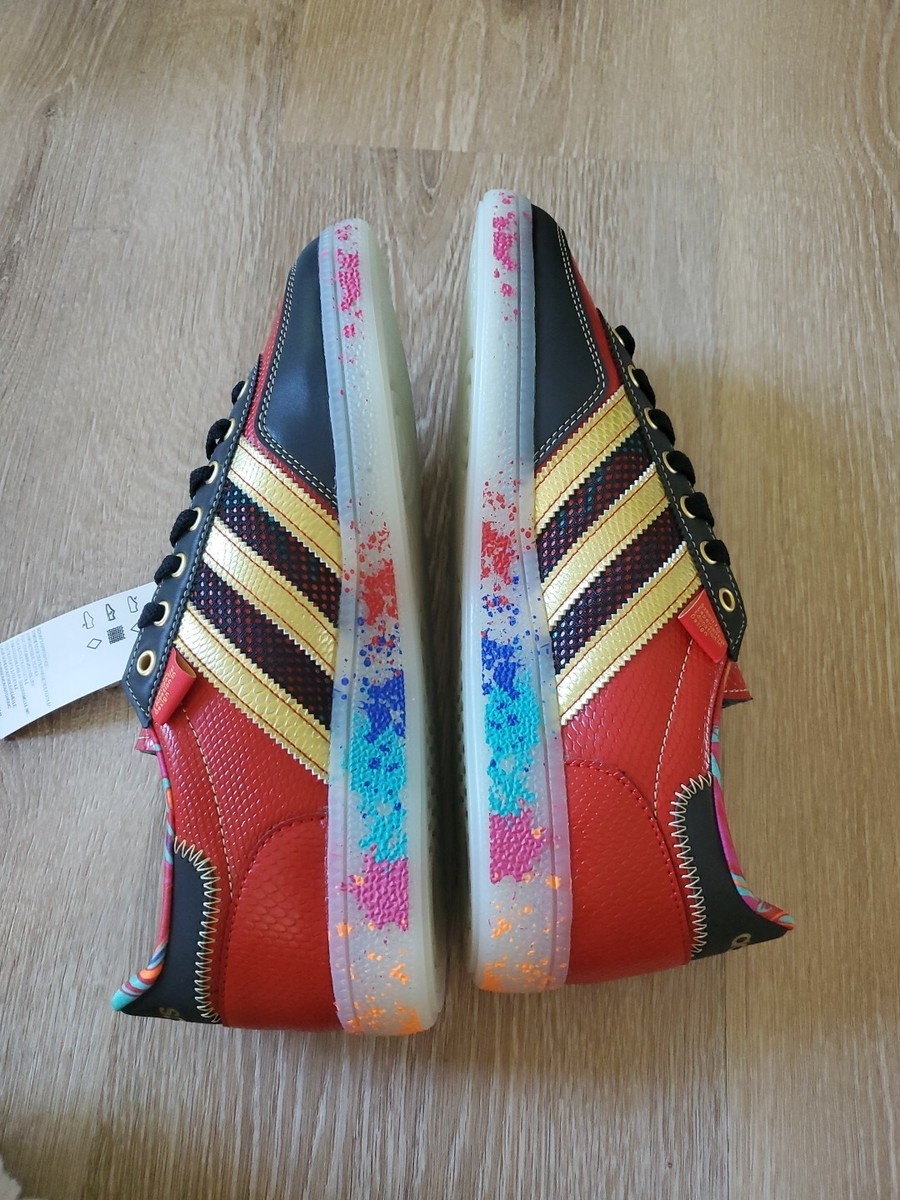 ADIDAS X S.E.E.D. Handball Spezial 'Scarlet Gold Paint Splatter