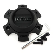 KMC Black Center Cap 4-3/4"OD Bolt-On Open-End, Closed-End T163H120-6-H30-S6