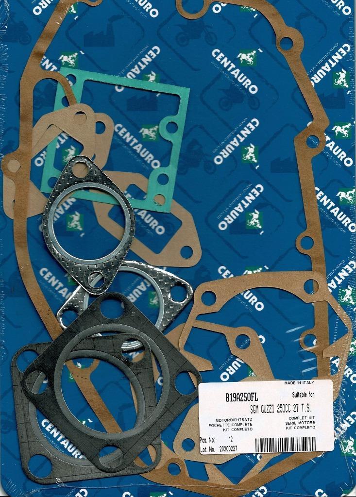 1974-1982 Moto Guzzi 250TS twin cylinder 250cc engine gasket set