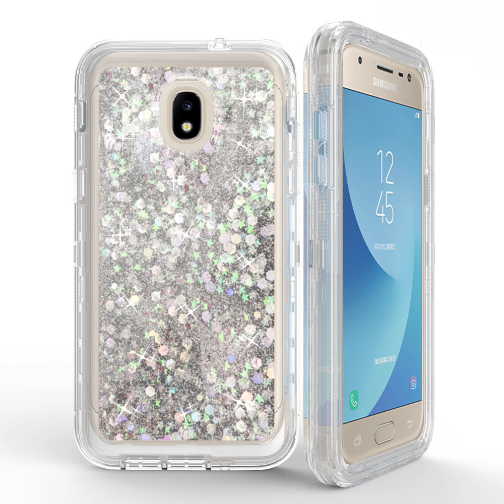 For Samsung Galaxy Prime 3/J3 2018/J3 Star/J3 Shockproof Glitter Liquid Case eBay