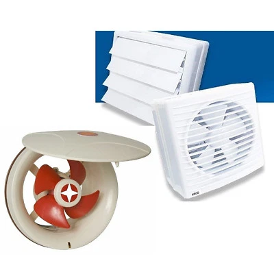 UZMAN-VENTILATOREN Küchenventilator + Klappe Ventilator Raumlüftung Lüfter Bad/Küche/Fenster/Wand #