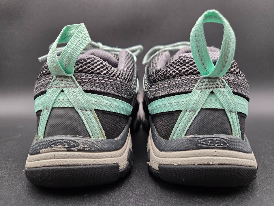 Scarpe Keen Donna 6.5 Targhee Vent Escursionismo Acciaio Grigio Ocean Wave Pelle Maglia