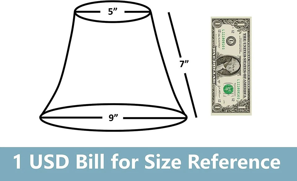 Pantalla Campana Softback, Imitación Seda, 5"x 9"x 7", Spider-Fitter, Muchos Colores Foto 2 de 2