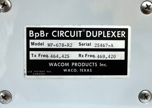 WP-678-R2 Duplexer UHF - Zdjęcie 3 z 6