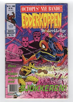 1990 MARVEL AMAZING SPIDER-MAN # 335 & #334 SHOCKER APP & 1ST HAL MCGEE NORWAY