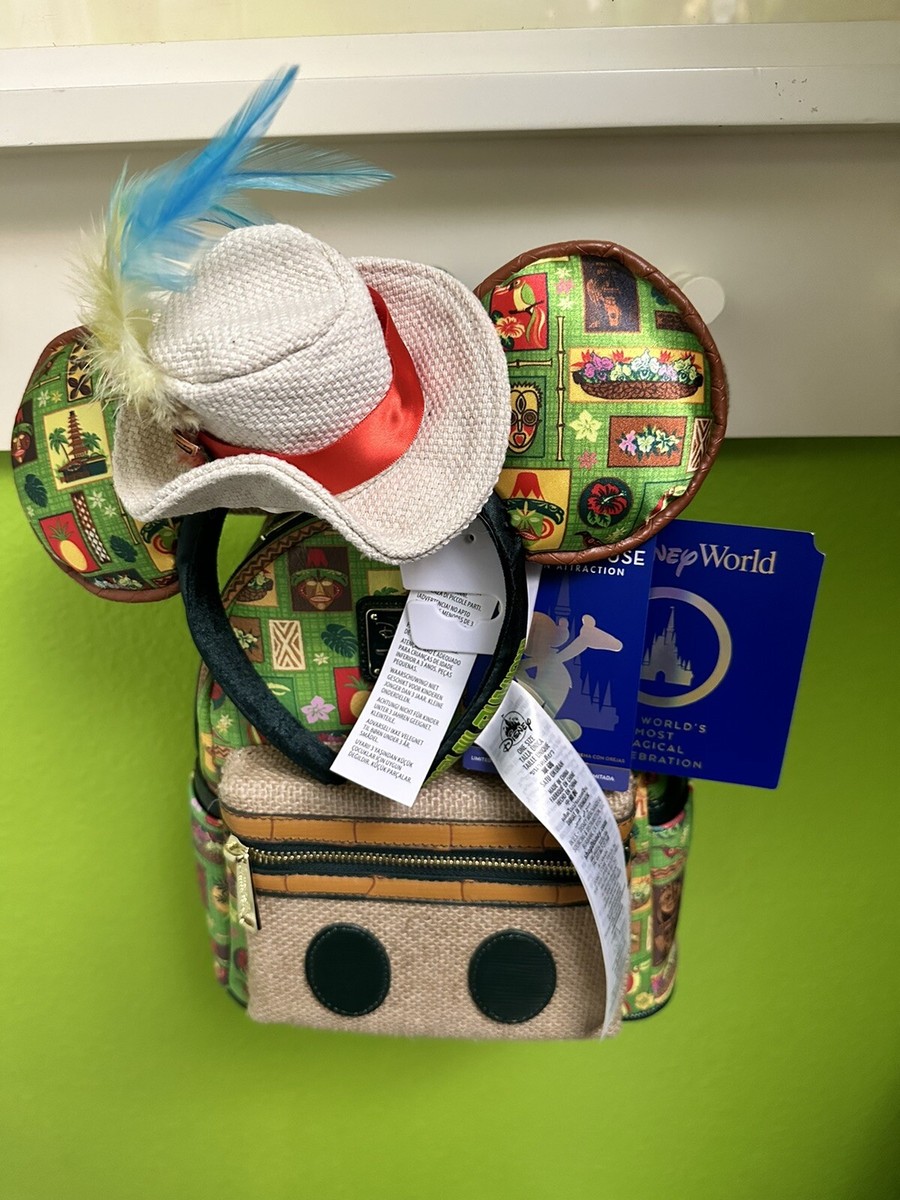 Mickey Mouse The Main Attraction Enchanted Tiki Room Set Backpack NWT Ears NWOT 95237 (1).jpg main image 3