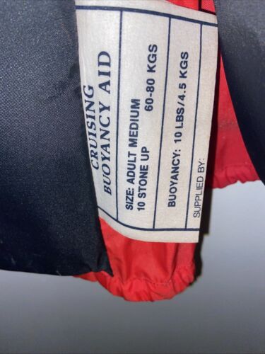 Baltic Life vest Adult Medium Red Sweden 10 Stone Plus Buoyancy Aid - Picture 6 of 10