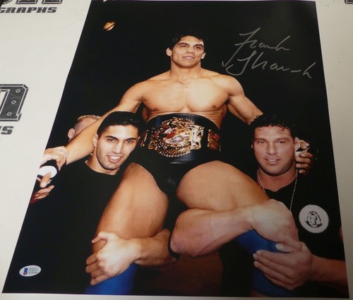 Frank Shamrock Signed 16x20 Photo BAS Beckett COA UFC Belt 17 Picture Autograph - Picture 5 of 24