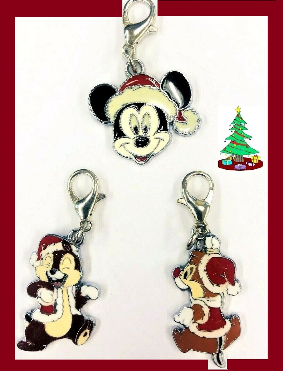 PassCodeキーホルダー MICKEY MOUSE Chip &Dale Santa Disney Cell charm keychain