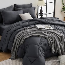 King Comforter Set - 7-Piece All Season Bed in a Bag King, Ultra Soft Bedding...