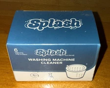 Splash Spotless Washing Machine Cleaner Deep All Washers NIP 6 Tablets