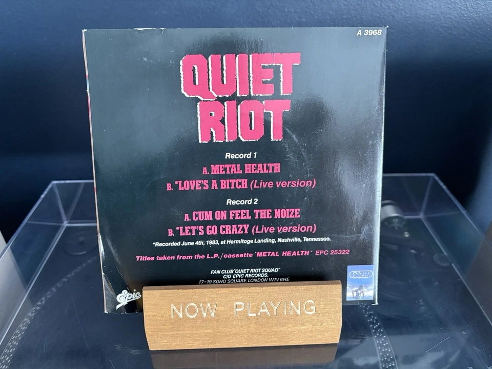 Quiet Riot Metal Health 7” Vinyl Record Gatefold Single Ex/VG+ - Image 2 of 3