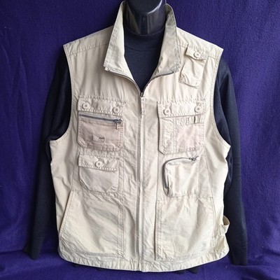 Vintage Camel Active men's sleeveless Beige Gilet vest size M/L Size 52