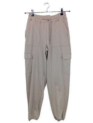 GILLY HICKS Sweathose Damen Hose Gr. DE 36 wollweiß Casual-Look