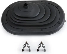 MITZONE Manual Transmission Gear Shifter Boot Cover Compatible with Black 