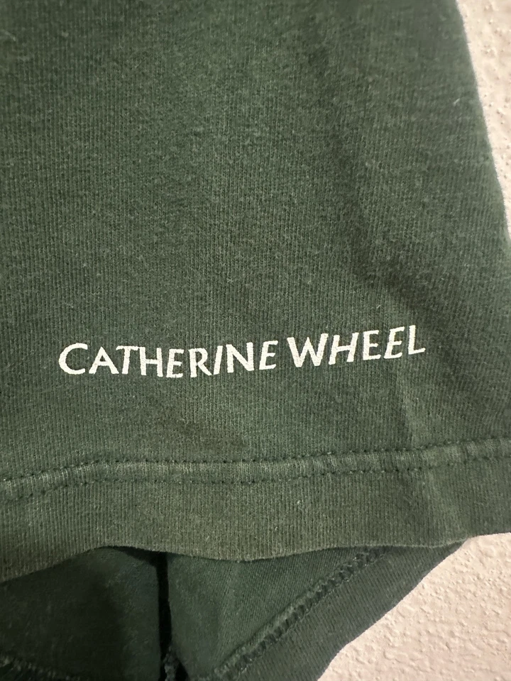 Винтажная мужская футболка Catherine Wheel 1995 Eat My Dust размер XL с ремешком футболка зеленая - Изображение 4 из 4