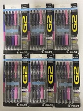 Pilot G2 - Fine 0.7mm - Gel Roller Pens - Assorted - 6 Packs Of 5 Pens - 30 Pens