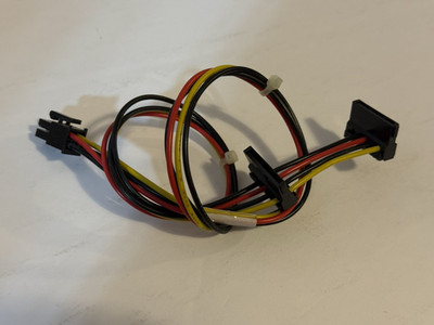   HP Compaq 6000 6005 Pro 8000 Elite MicroTower 20'' 4Pin to Dual SATA Pwr Cable
