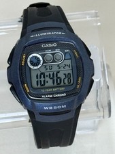 Casio W-210 41mm Quartz Digital Illuminator Alarm Chrono WR50M