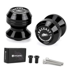 M6 Swing Arm Spool Sliders Universal CNC 6MM Rear Swingarm Sliders Black - M6