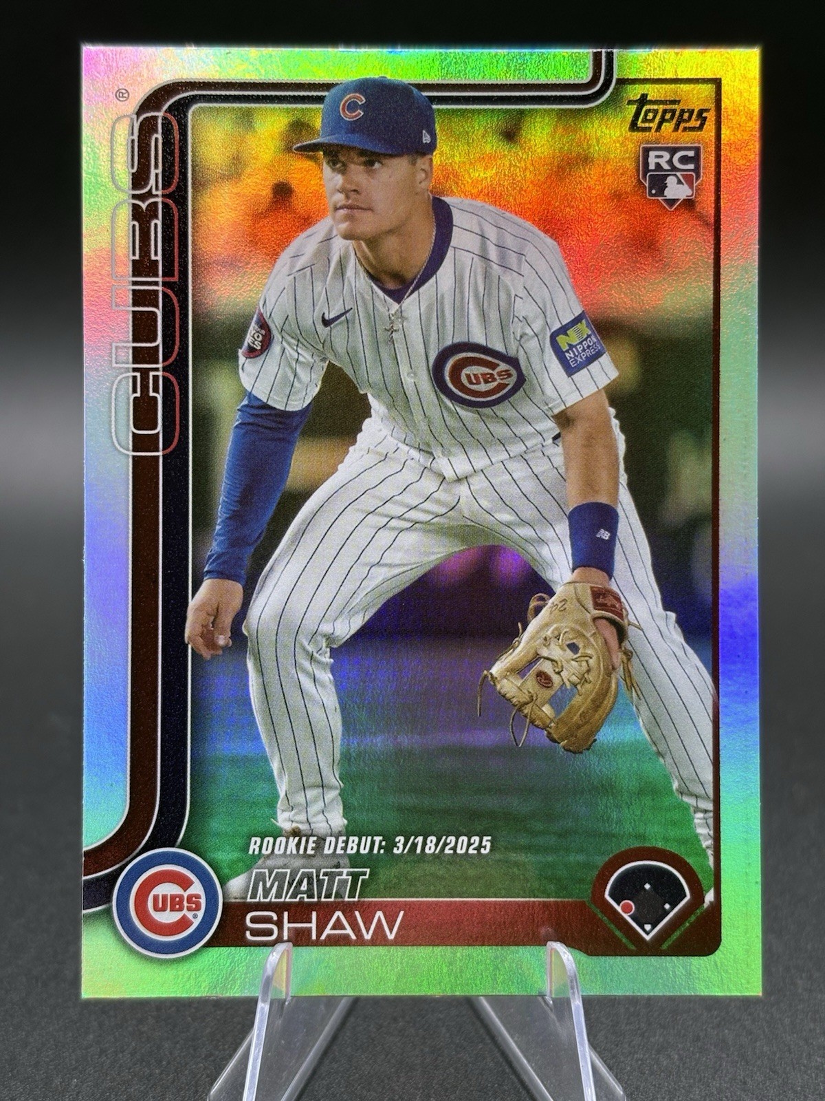 2025 Topps Update Series - Matt Shaw #US200 Rainbow Foil (RC)