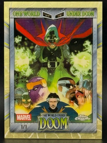 Doctor Doom [Superfractor Chrome Platinum] #107 Marvel 2025 Topps Mint card