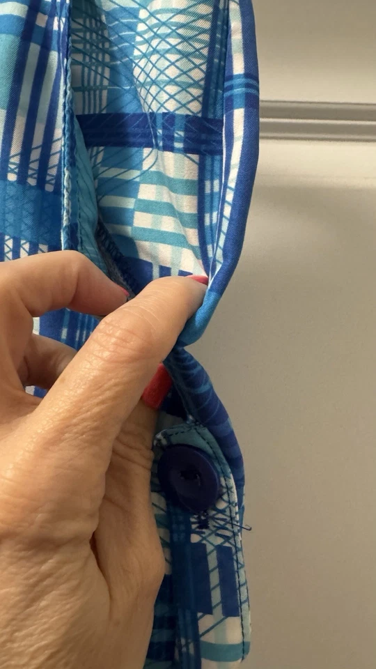 PANTALONES CORTOS A CUADROS CON CINTURÓN Y CINTURÓN BILLABONG MUJER - TALLA S/P Foto 3 de 4