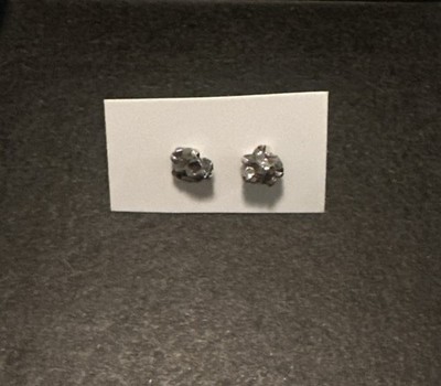 Meteorit echt kleine Ohrstecker Sterling Silber 925 nagelneu Schmuck