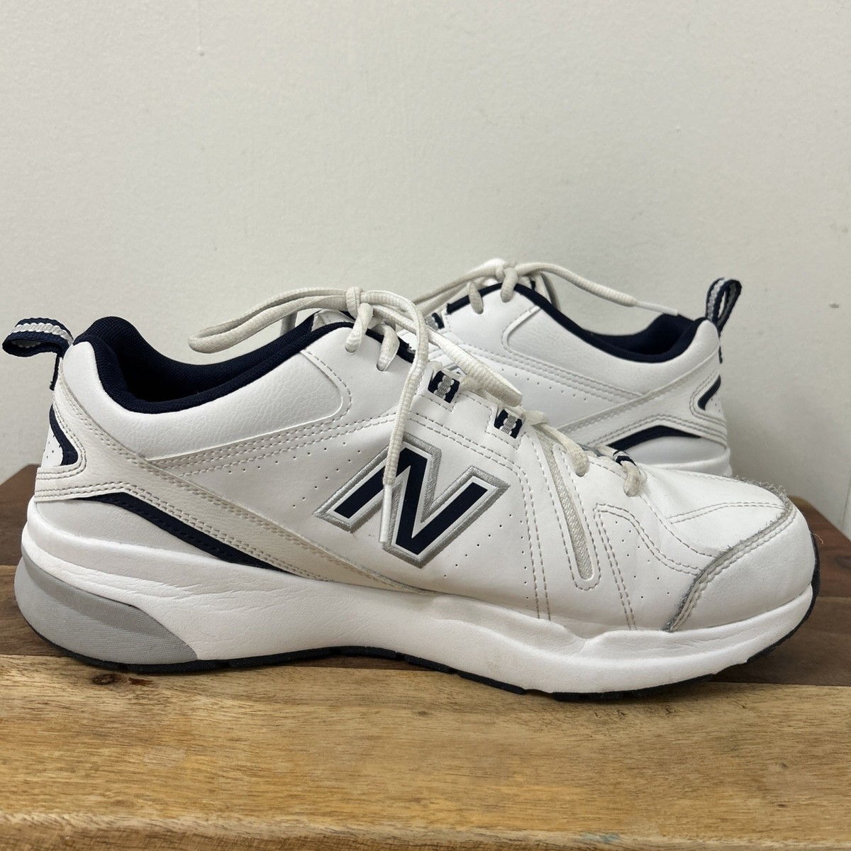 New Balance 608v5 Mens 7 Womens 8.5 Training Shoes White Blue MX608WN5 New Balance 608v5 White for sale | eBay main image 3