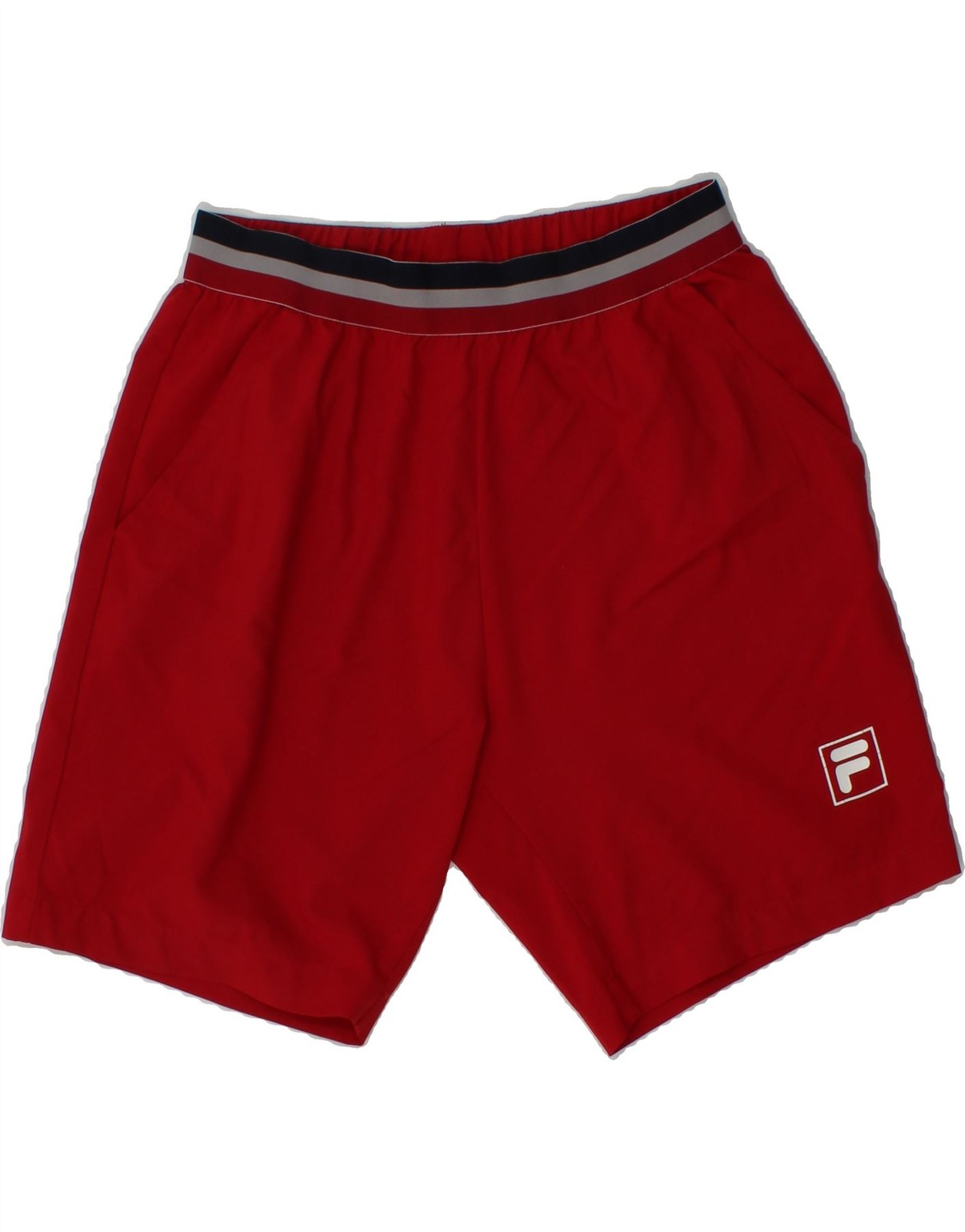 FILA pantaloncino sportivo donna UK 10 piccolo rosso poliestere CP18