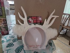 White Light Up Antlers