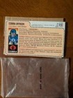 1983 GI Joe COBRA OFFICER RED BACK MAIL AWAY FILE CARD. VERY GOOD Condition