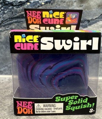 1x Needoh Swirl Nice Cube Schwarz Lila Pink Bluu Authentic Schylling 
