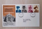 GB FDC 1974. Churchill Centenary.  Sunderland Post Mark. Used