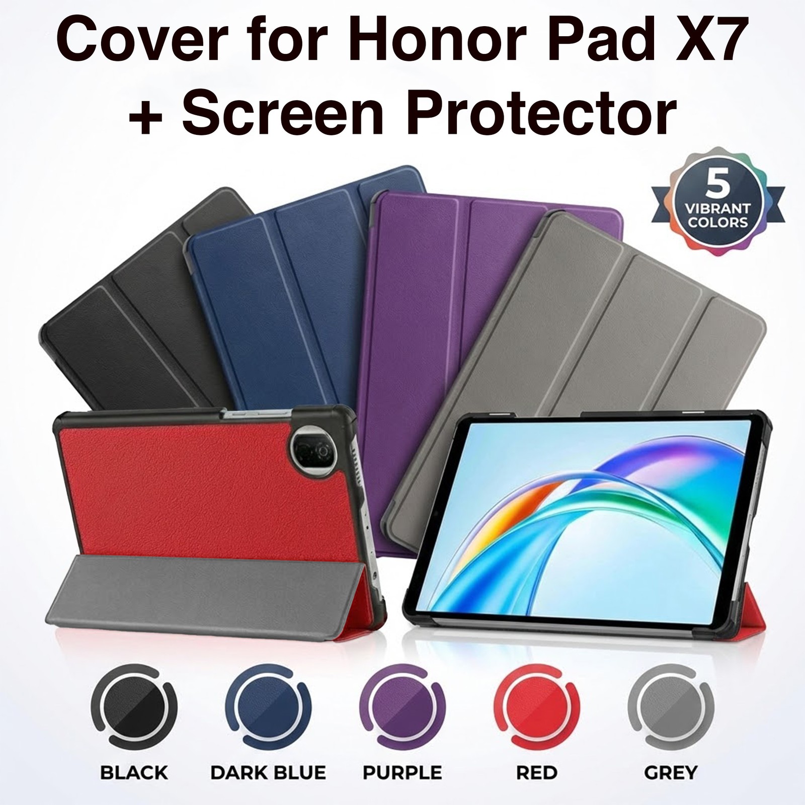 Funda Ultra Delgada y Protector de Pantalla para Tablet Honor Pad X7 8.7"