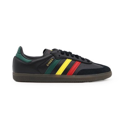 IH3119 adidas Originals Samba OG Rasta Core Black Green Yellow Red