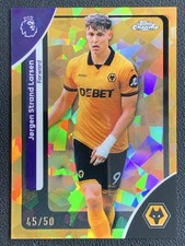 Jorgen Strand Larsen 2025-26 Topps Chrome Sapphire Premier League Gold /50 #193