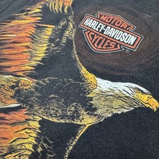 Vtg  Harley-Davidson Battlefield Gettysburg PA Eagle T-shirt | Beefy-T | Large