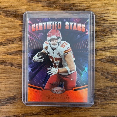 2025 Panini Certified Travis Kelce Certified Stars Red Mirror SP 141/149!