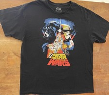 Star Wars Fifth Sun T-Shirt Men  s XL Retro Poster Style Darth Vader Stormtrooper