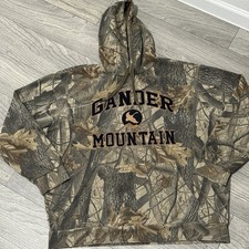 Vintage 2000s Gander Mountain Pullover Realtree Camo Hoodie Size XL