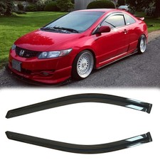 Side Window Wind Deflector, Out-Channel Tape-On Nice Rain Guards Set, Window ...