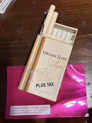 VTG Virginia Slims Lights 3D Display Cigarette Advertising Display 