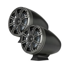 Kicker KMFC65 6.5" Flat Mount Loaded Marine Towers with 46KM654L Speakers