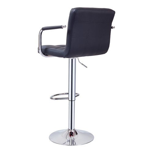 Faux Leather Barstool Chrome Base Stool Counter Height Stool Breakfast Bar Chair - Picture 78 of 172