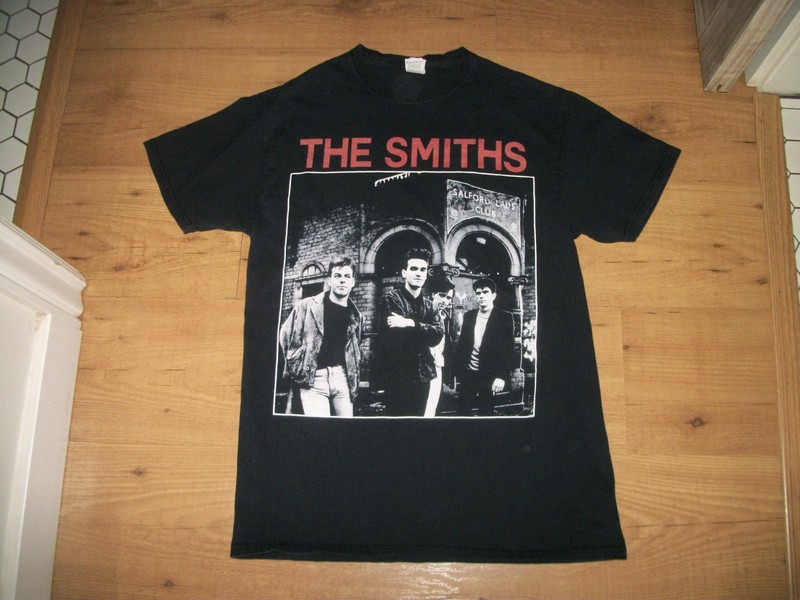 Vtg 90s The Smiths Band Shirt Adult MED Fruits Tag Morrissey Salford Lads Club