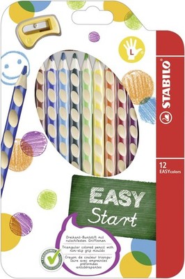 STABILO Ergonomischer Buntstift für Linkshänder -   EASYcolors - 12er Pack mi...
